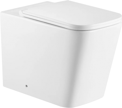 Унитаз приставной SantiLine SL-5021T безободковый, с микролифтом, белый, 36x56 см