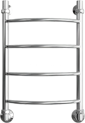 Полотенцесушитель водяной Двин R 60x40 К1 1"-1/2" полированный хром лесенка