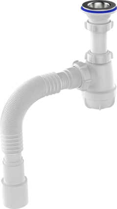 Сифон для раковины Aquant Standart S1015-18-MR белый