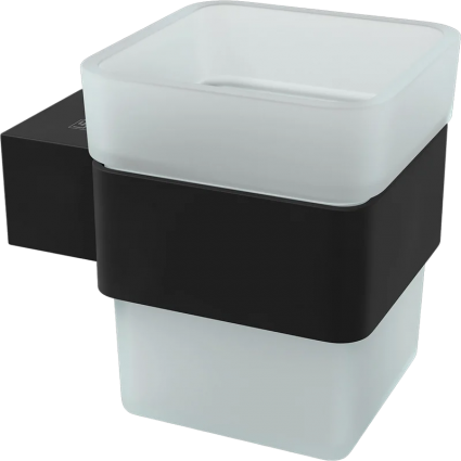Стакан Lemark Smooth line 9732014 черный в современном стиле