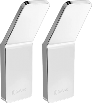 Крючок Lemark Smooth line 9711001 хром, 2 шт в современном стиле
