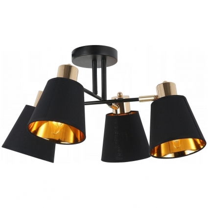Потолочная люстра Illumico IL6116-4COU-79 BK GD в стиле модерн, цвет черный
