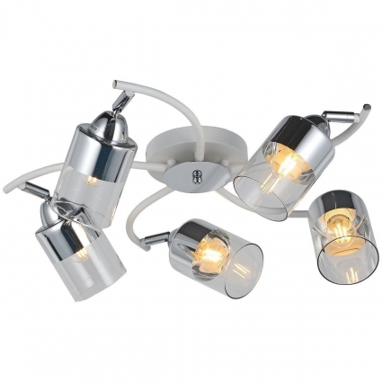 Потолочная люстра Illumico IL8210-5COU-79 WH CR цвет хром, мощность 300 Вт