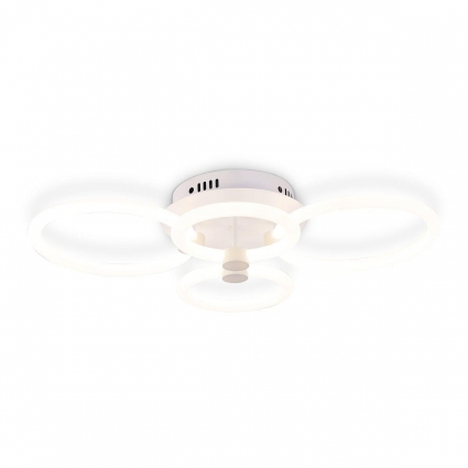 Потолочная светодиодная люстра Ambrella light Acrylica Original FA3811 в стиле Хай-тек, цвет белый