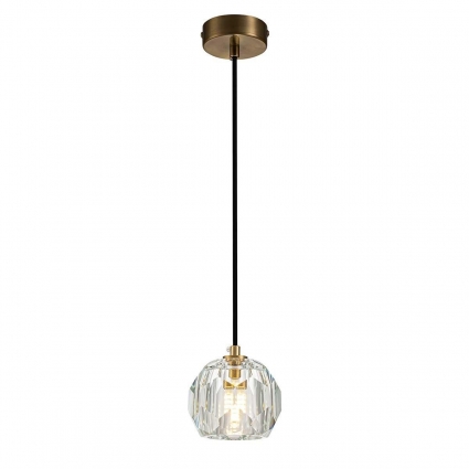 Подвесной светильник Belfast Clifton D3315-1 GL CL цвет латунь