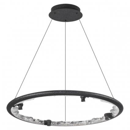 Подвесной светодиодный светильник Odeon Light Hightech Cayon 7001/55L цвет черный, мощность 73 Вт