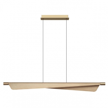Подвесной светодиодный светильник Odeon Light Hightech Linea 7017/24LB в стиле модерн, цвет латунь