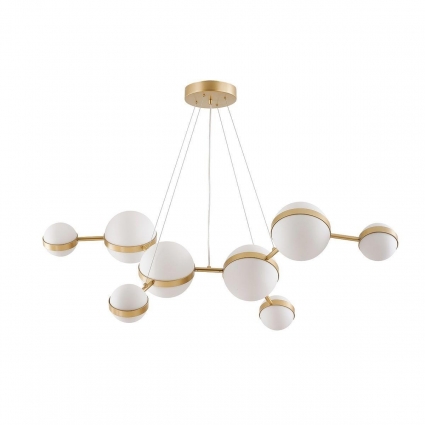 Подвесной светодиодный светильник Favourite Asterismo 4448-8P в стиле Хай-тек, цвет опал