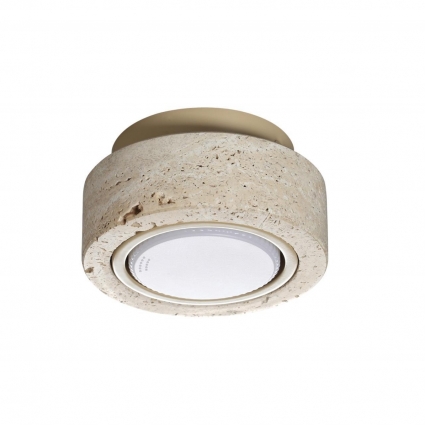 Потолочный светильник Odeon Light Hightech Travertino 6625/1C цвет бежевый, мощность 9 Вт
