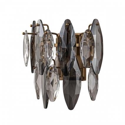 Бра Favourite Glans 4303-2W в стиле модерн, цвет дымчатый, мощность 80 Вт