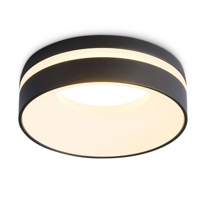 Встраиваемый светильник Ambrella light Techno Spot Acrylic Frost TN3306 цвет черный, мощность 12 Вт