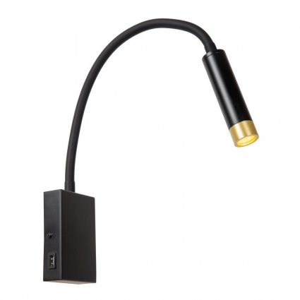 Бра Lucide Alec 03246/03/30 цвет черный