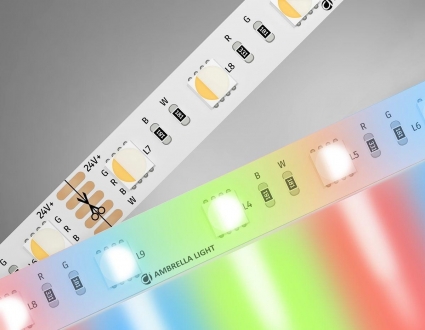 Светодиодная лента Ambrella Light 10W/m 60LED/m 5050SMD RGBW+холодный белый 5M GS4403 цвет белый