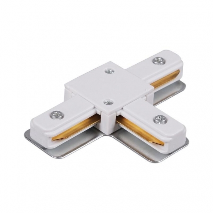 Коннектор T-образный Reluce RL 06039 T-connector WT в современном стиле, цвет белый