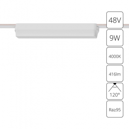 Трековый светодиодный светильник Arte Lamp Rapid A6153PL-1WH в современном стиле, цвет белый