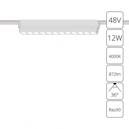 Трековый светодиодный светильник Arte Lamp Rapid A6154PL-1WH в современном стиле, цвет белый