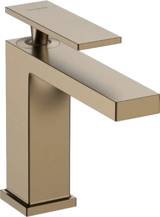 Смеситель для раковины Hansgrohe Tecturis E 110 73010140 шлифованная бронза однорычажный, длина излива 14.4 см