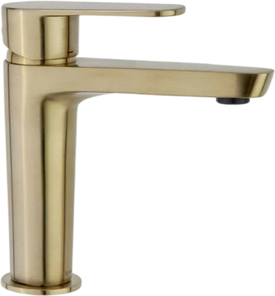 Смеситель для раковины Ramonsoler Alexia 3604OC золото однорычажный, длина излива 12.8 см