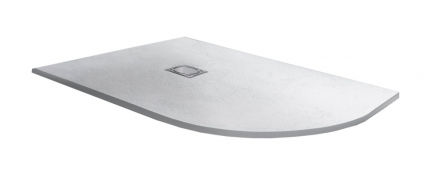 Поддон для душа RGW Stone Tray ST/AL-0128W 80х120 с сифоном, прямоугольный-асимметричный, низкий