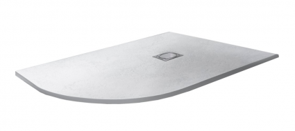 Поддон для душа RGW Stone Tray ST/AR-0128W 80х120 с сифоном, прямоугольный-асимметричный, низкий
