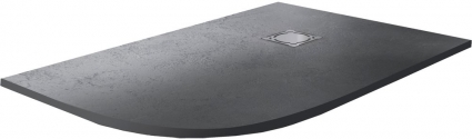 Поддон для душа RGW Stone Tray ST/AR-0128G 80х120 с сифоном, прямоугольный-асимметричный, низкий