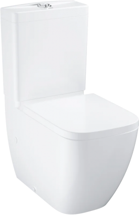 Унитаз-компакт Grohe Clova 39909000 с бачком и сиденьем микролифт, белый, 38x62.7 см