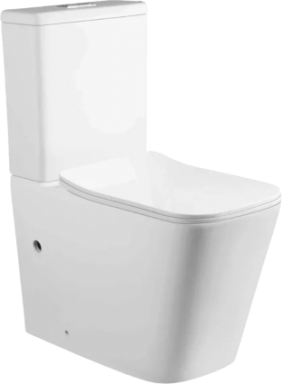 Cerutti Spa Унитаз-компакт CeruttiSPA Maiella CT10314 безободковый, с микролифтом, белый, 37x64 см