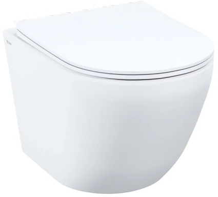 Унитаз подвесной Iddis Blanco Q BLQNDSEI25 безободковый, с микролифтом, белый, 36.5x49.5 см
