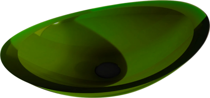 Раковина Abber Kristall AT2808 emerald, зеленая, цвет зеленый