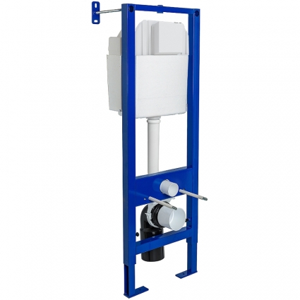 Система инсталляции для унитазов Berges Wasserhaus Atom Line 410 без кнопки смыва 41x17.6x111.5 см,  в современном стиле