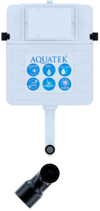 Акватек Смывной бачок скрытого монтажа AQUATEK INS-0000019 механика 50.9x9.5x108.2 см