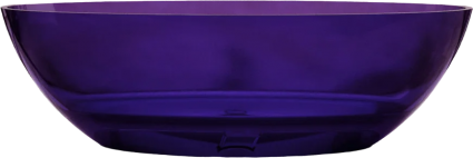 Ванна из полиэфирной смолы Abber Kristall AT9702 Amethyst 180x85 см, отдельностоящая, овальная, с донным клапаном, объем 250 л.