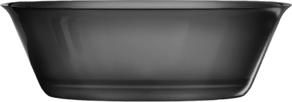 Ванна из полиэфирной смолы Abber Kristall AT9707 Onyx 170x75 см, отдельностоящая, овальная, с донным клапаном, черная, объем 240 л.