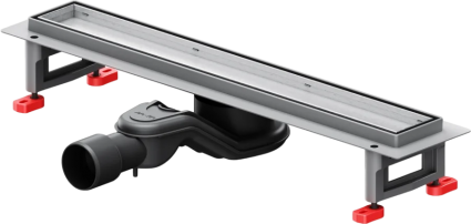 Душевой трап (лоток) Am.Pm MasterFlow Tile 50 см, сталь матовая, в пол, выпуск боковой