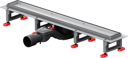 Душевой трап (лоток) Am.Pm MasterFlow Tile 60 см, сталь матовая, в пол, выпуск боковой