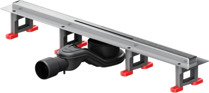 Душевой трап (лоток) Am.Pm MasterFlow Slim line 60 см, сталь матовая, в пол, выпуск боковой