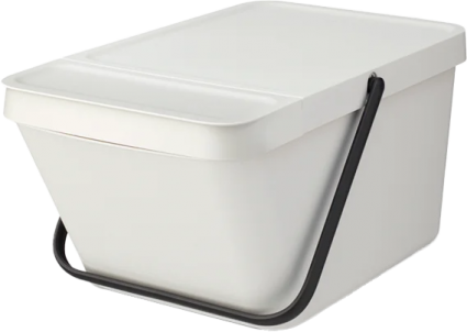 Мусорное ведро Brabantia Sort&Go 277702 20 л, светло-серое, напольное