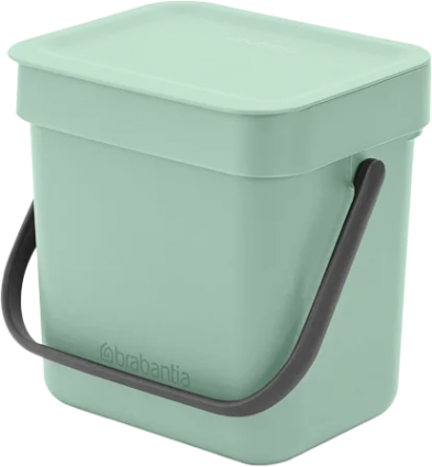 Мусорное ведро Brabantia Sort&Go 211683 3 л, мятно-голубое, напольное