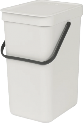 Мусорное ведро Brabantia Sort&Go 213281 12 л, светло-серое, встраиваемое