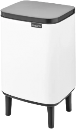 Мусорное ведро Brabantia Bo Hi 227165 7 л, белое в современном стиле