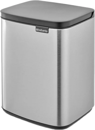 Мусорное ведро Brabantia Bo 222962 7 л, матовая сталь в современном стиле