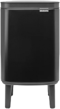 Мусорное ведро Brabantia Bo Hi 227028 4 л, матовое черное, напольное