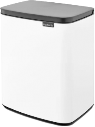 Мусорное ведро Brabantia Bo 222467 12 л, белое в современном стиле
