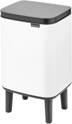Мусорное ведро Brabantia Bo Hi 227240 12 л, белое в современном стиле