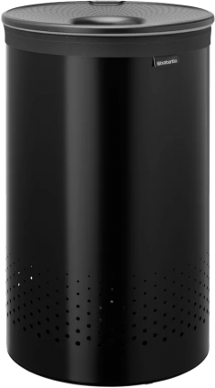 Корзина для белья Brabantia 242380 матовая черная цвет черный,  в современном стиле