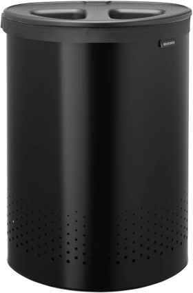 Корзина для белья Brabantia 242366 матовая черная цвет черный,  в современном стиле