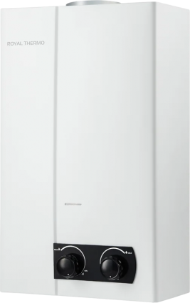 Проточный водонагреватель Royal Thermo Piezo pro GWH 11 газовый 22 кВт, медный теплообменник, белый