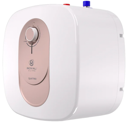 Накопительный водонагреватель Royal Clima Quattro RWH-Q10-FEU электрический погружной ТЭН, белый, с индикатором нагрева