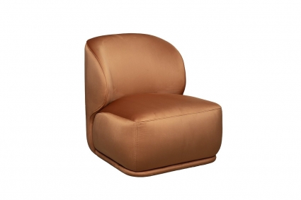Кресло Garda Decor Capri Basic терракотового цвета для чтения, без подлокотников