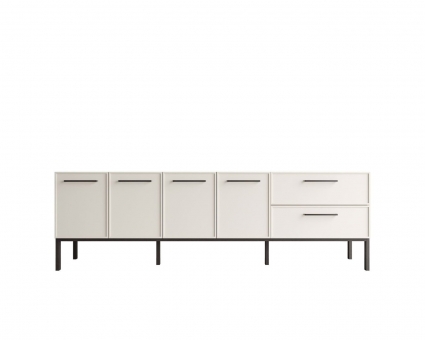 Комод Этажерка Nicole белого цвета с ящиками, для белья